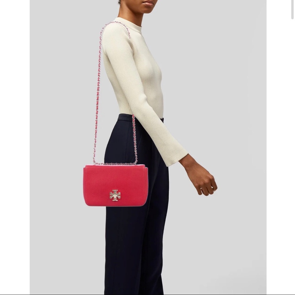 Tory Burch Mercer Adjustable Red Shoulder Bag